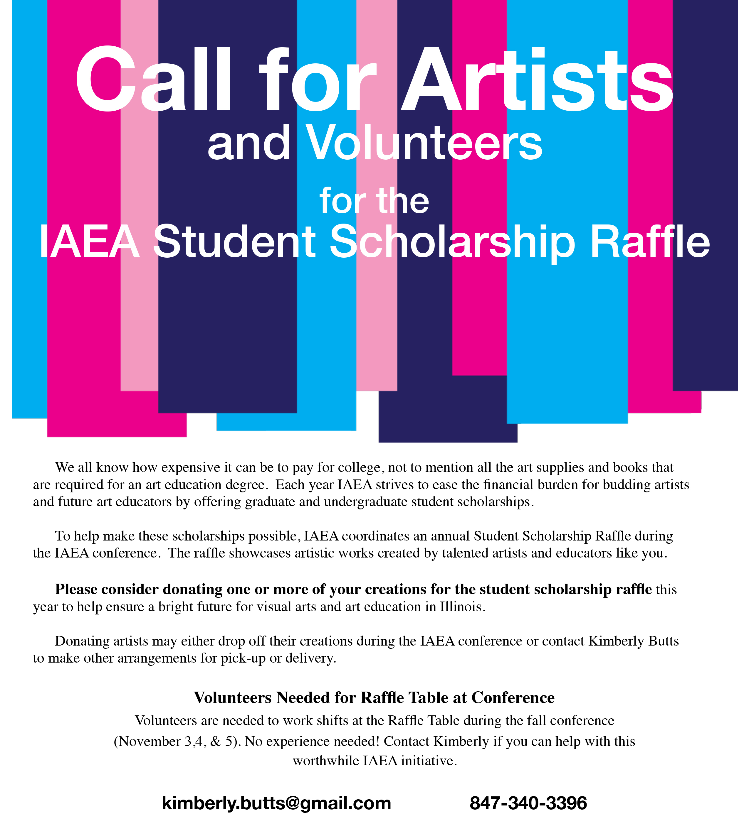 Student Scholarship Raffle - Call For Artists.pages